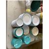 Image 2 : ASSORTED ITEMS INCLUDING; GLASS STORAGE CONTAINERS, DISHWARE, NAPKIN DISPENSERS, VINTAGE HAND MIX...