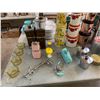Image 8 : ASSORTED ITEMS INCLUDING; GLASS STORAGE CONTAINERS, DISHWARE, NAPKIN DISPENSERS, VINTAGE HAND MIX...