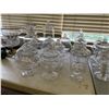 Image 3 : ASSORTED ITEMS INCLUDING; VINTAGE SCALE, ART GLASS, CANDLE HOLDERS, CANDY JARS & MORE (TABLES NOT...