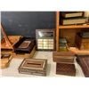 Image 5 : ASSORTED ITEMS INCLUDING; GLOBES, LOCKBOXES, PLAQUES, DESK TOP ACCENTS & MORE (TABLE NOT INCLUDED)