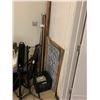 Image 1 : ASSORTED ITEMS INCLUDING; MUSIC STANDS, CHALK BOARD, PROJECTOR SCREENS & MORE