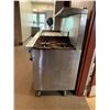 Image 2 : STAINLESS STEEL INDUSTRIAL MOBILE GAS STOVE WITH GRILL PLATE, 4 BURNERS & 2 OVENS APPROX 60"X72"X33"