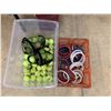 Image 2 : ASSORTED ITEMS INCLUDING; TENNIS BALLS, GOLF CLUBS, WEIGHT BENCH, BASKETBALL HOOPS, BICYCLE RACK ...