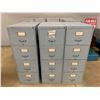 Image 1 : 11 ASSORTED METAL & WOOD FILING CABINETS