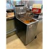 Image 1 : MOBILE STAINLESS STEEL MK2 DUAL BASKET DEEP FRYER (RUSTED BASKETS & MORE) APPROX 49"X16"X27"