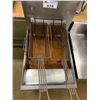 Image 2 : MOBILE STAINLESS STEEL MK2 DUAL BASKET DEEP FRYER (RUSTED BASKETS & MORE) APPROX 49"X16"X27"