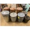 Image 1 : ASSORTED METAL WASTE BINS & BUCKETS