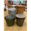 Image 3 : ASSORTED METAL WASTE BINS & BUCKETS