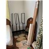 Image 1 : ASSORTED ITEMS INCLUDING; SIGN HOLDERS, MIRRORS & SINGLE BED FRAME