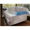 Image 3 : QUEEN SIZE BED FRAME WITH HEADBOARD & 4 ASSORTED MATTRESSES INCLUDING; TWIN & DOUBLE