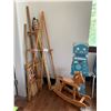Image 1 : ASSORTED ITEMS INCLUDING; ROCKING HORSE, ROBOT CUT-OUT, EASELS & MORE