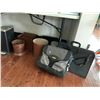 Image 2 : ASSORTED ITEMS INCLUDING; BINDERS, WASTE BINS, LAPTOP BAG & MORE (TABLE NOT INCLUDED)