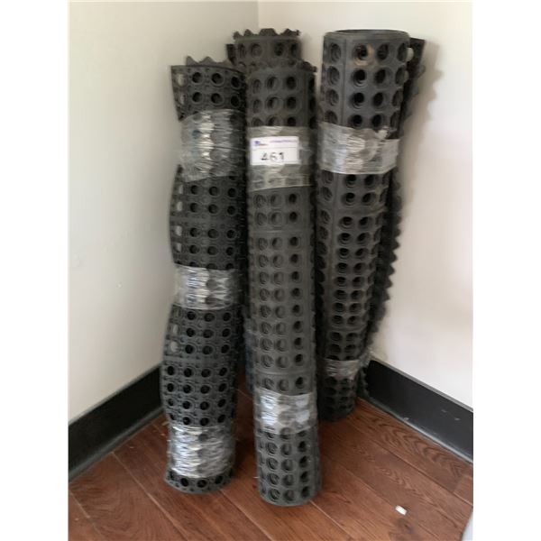 4 ROLLS OF OUTDOOR RUBBER MATS