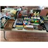 Image 1 : ASSORTED ITEMS INCLUDING; PAINT, BIRD HOUSES, ART SUPPLIES & MORE (TABLE NOT INCLUDED)