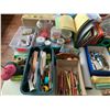 Image 5 : ASSORTED ITEMS INCLUDING; PAINT, BIRD HOUSES, ART SUPPLIES & MORE (TABLE NOT INCLUDED)