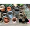 Image 3 : ASSORTED ITEMS INCLUDING; PLANTER POTS, VASES, VINTAGE SOAP DISPENSERS & MORE (TABLE NOT INCLUDED)