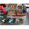 Image 3 : ASSORTED ITEMS INCLUDING; SHELF BRACKETS, CHRISTMAS ORNAMENTS & DCOR, ELECTRICAL BOXES & MORE (TA...