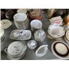 Image 3 : ASSORTED ITEMS INCLUDING; BONE CHINA, PITCHER SET, BUTTER DISH, FLOUR CONTAINER & MORE (TABLE NOT...