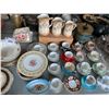 Image 5 : ASSORTED ITEMS INCLUDING; BONE CHINA, PITCHER SET, BUTTER DISH, FLOUR CONTAINER & MORE (TABLE NOT...