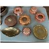 Image 2 : ASSORTED ITEMS INCLUDING; CAKE MOLDS, COPPER DISHES, EGG DISH & MORE (TABLE NOT INCLUDED)
