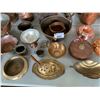 Image 3 : ASSORTED ITEMS INCLUDING; CAKE MOLDS, COPPER DISHES, EGG DISH & MORE (TABLE NOT INCLUDED)
