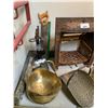 Image 2 : ASSORTED FIREPLACE ITEMS INCLUDING; TOOL SETS, FIREWOOD HOLDER, FIREPLACE FRAME & MORE