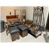 Image 3 : ASSORTED FIREPLACE ITEMS INCLUDING; TOOL SETS, FIREWOOD HOLDER, FIREPLACE FRAME & MORE