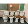 Image 1 : 4 ASSORTED TOILETS, TOILET PAPER HOLDER & TOWEL RACKS