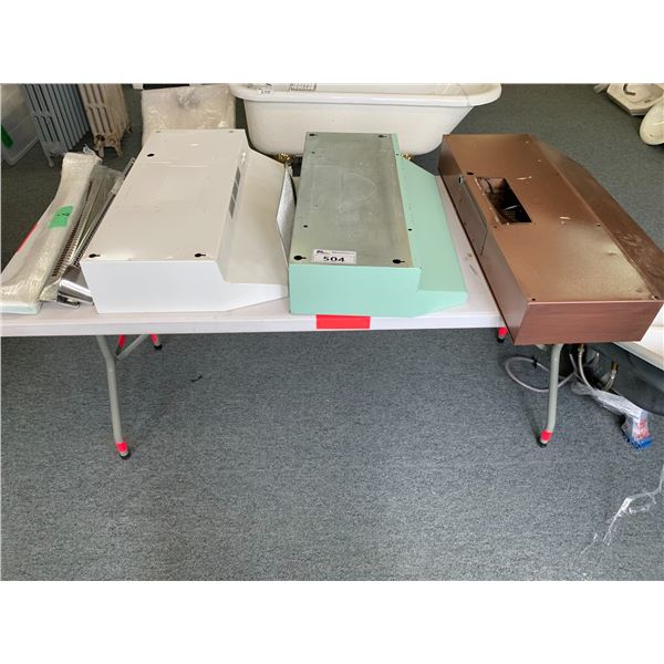 3 ASSORTED VINTAGE HOOD RANGES INCLUDING; BROAN & NULONE