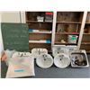 Image 1 : ASSORTED ITEMS INCLUDING; VINTAGE SINKS, BATHROOM STALL HARDWARE, TOWEL BARS & MORE
