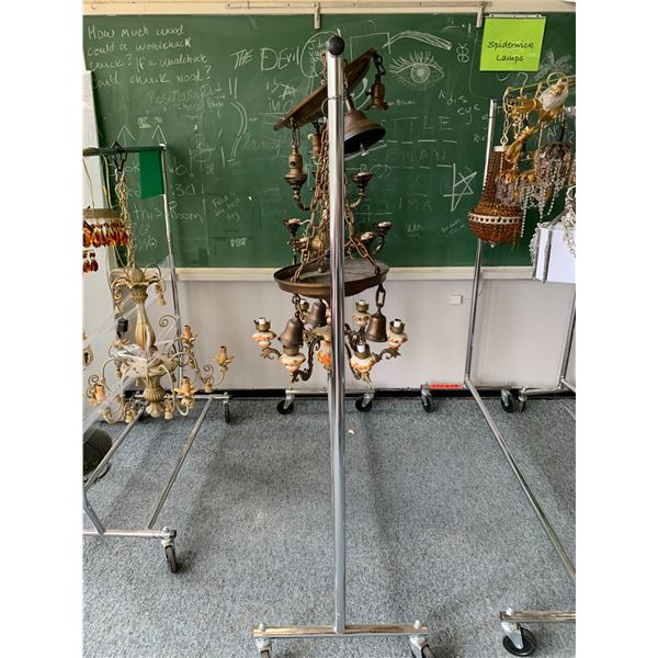 RACK OF 4 ASSORTED CHANDELIERS