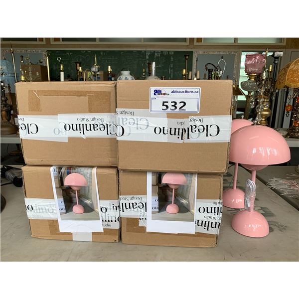 6 PINK DESK LAMPS