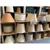 Image 6 : ASSORTED LAMPS & LAMP SHADES (TABLE & SHELVING NOT INCLUDED)