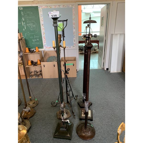 6 ASSORTED FLOOR LAMPS