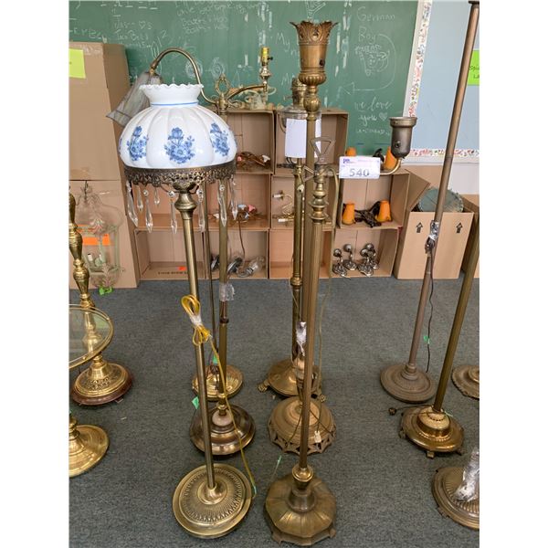6 ASSORTED FLOOR LAMPS