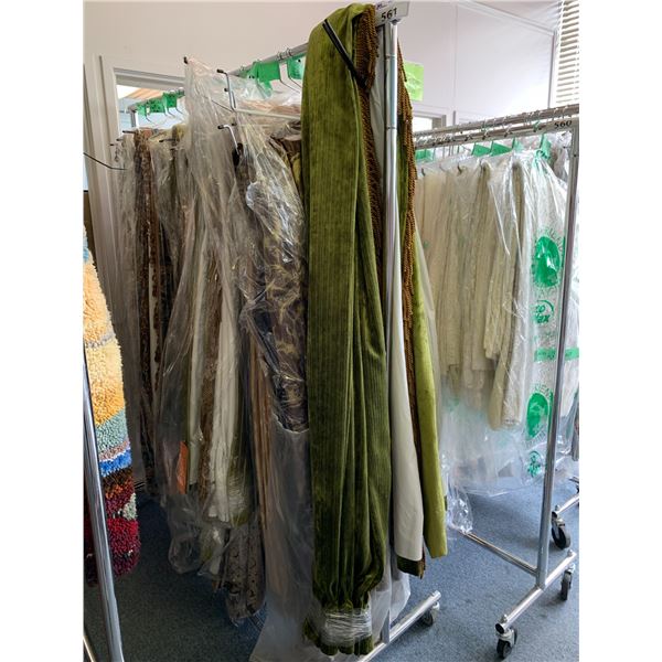 RACK OF CURTAINS