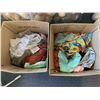 Image 2 : 7 BOXES OF ASSORTED ITEMS INCLUDING; SHOES, STUFFED ANIMALS, CLOTHING & MORE