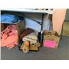 Image 5 : ASSORTED ITEMS INCLUDING; FLOOR MATS, PILLOWS, BLANKETS & MORE (TABLE NOT INCLUDED)