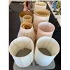 Image 4 : ASSORTED LAMP SHADES (TABLE NOT INCLUDED)