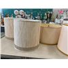 Image 3 : ASSORTED LAMP SHADES (TABLE NOT INCLUDED)