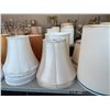 Image 4 : ASSORTED LAMP SHADES (TABLE NOT INCLUDED)