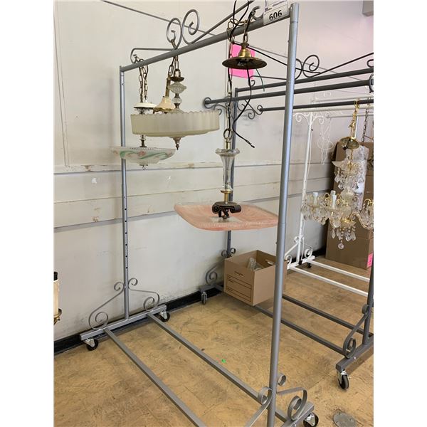 RACK OF 3 ASSORTED LAMPS