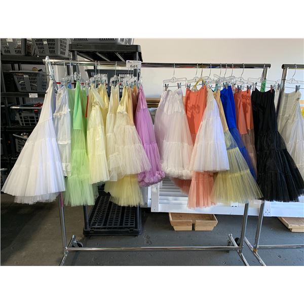 *L2* RACK OF ASSORTED CRINOLINES (RACK NOT INCLUDED)