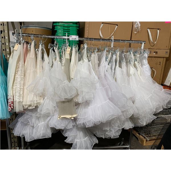*L2* RACK OF ASSORTED CRINOLINES (RACK NOT INCLUDED)