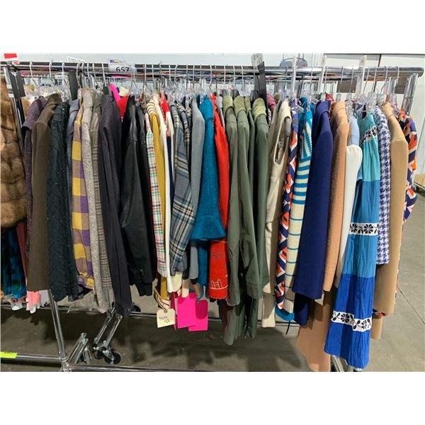 *L2* RACK OF ASSORTED CLOTHING (RACK NOT INCLUDED)