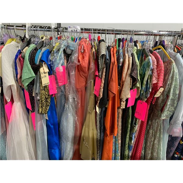 *L2* RACK OF ASSORTED DRESSES (RACK NOT INCLUDED)