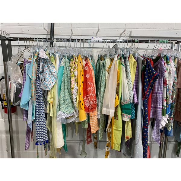 *L2* RACK OF ASSORTED APRONS (RACK NOT INCLUDED)
