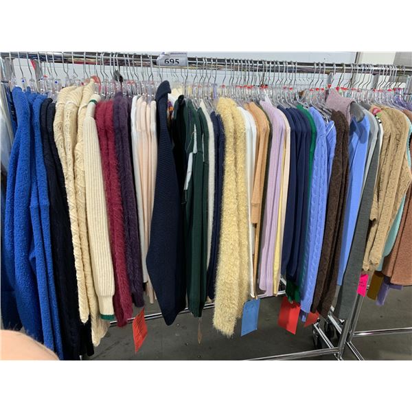 *L2* RACK OF ASSORTED CARDIGANS (RACK NOT INCLUDED)