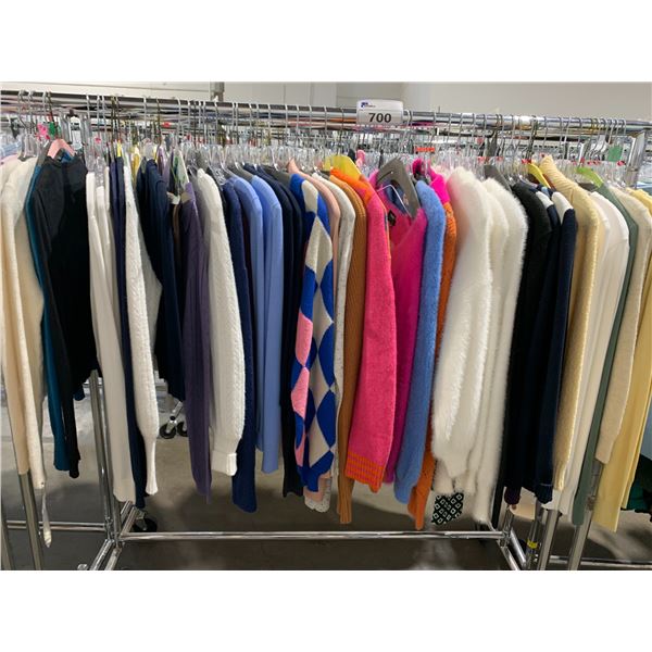 *L2* RACK OF ASSORTED CARDIGANS (RACK NOT INCLUDED)