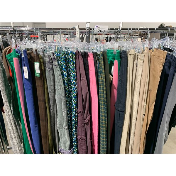 *L2* RACK OF ASSORTED PANTS (RACK NOT INCLUDED)